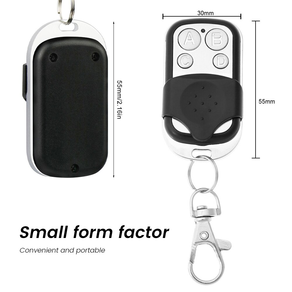 Garage Door Remote Control Metal Push Button Universal Gate Opener Duplicator Key Fob