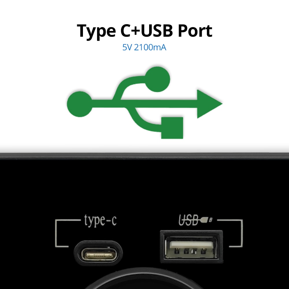 Acrylic Glass USB Wall Socket With Type C And Dual Charging Ports Standard Power Outlet 3