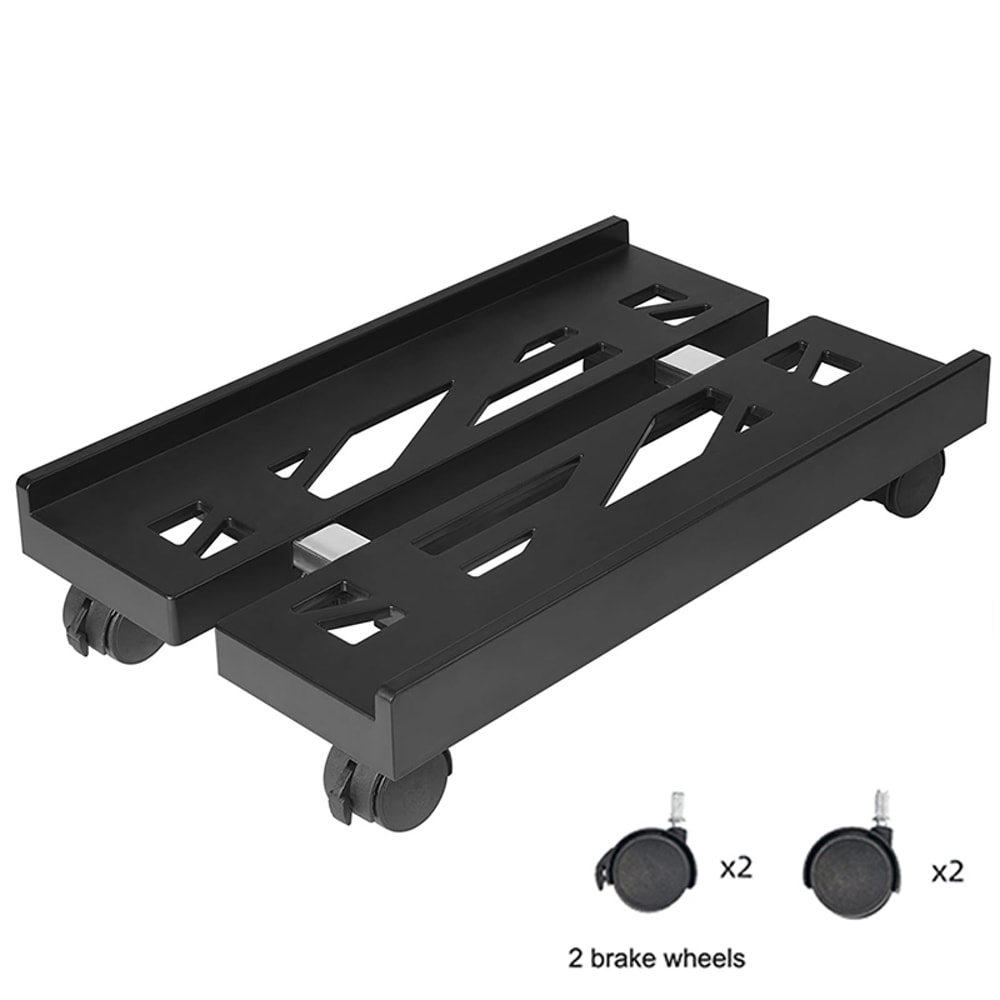 Adjustable PC Tower Stand With Wheels Ventilated CPU Stand For Desktop Computer Tower Holder 5
