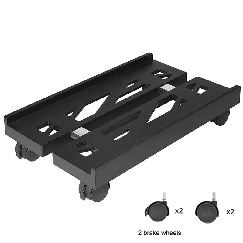 Adjustable PC Tower Stand With Wheels Ventilated CPU Stand For Desktop Computer Tower Holder 5