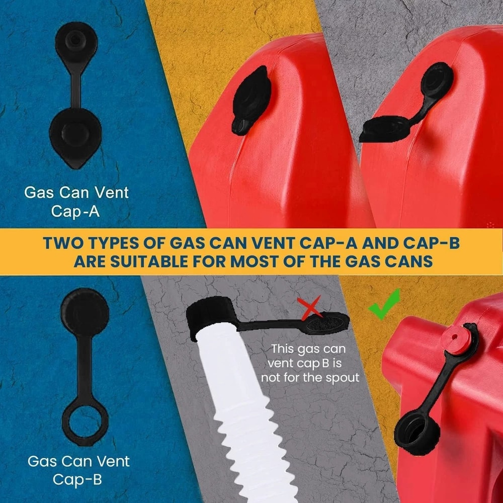 Universal Gas Can Spout Replacement Kit High Flow Flexible Fuel Nozzle BPA Free 3