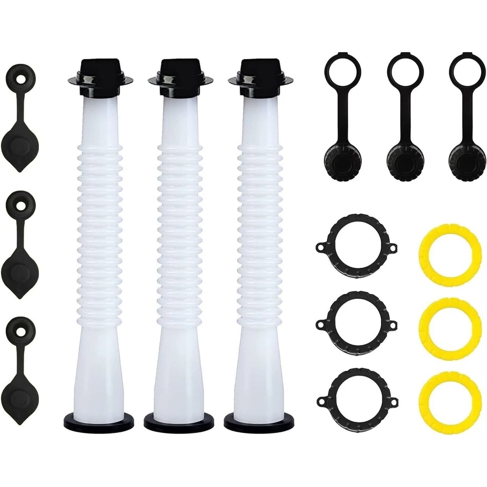 Universal Gas Can Spout Replacement Kit High Flow Flexible Fuel Nozzle BPA Free 0