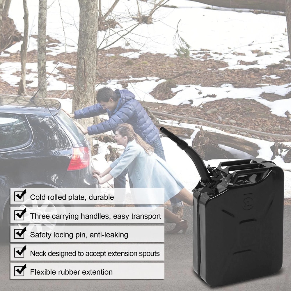 Gallon Portable Steel Jerry Can 20L Gasoline Diesel Fuel Storage Tank 1