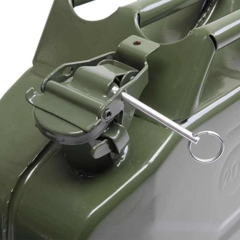 Gallon Steel Jerry Can 20L MilitaryGrade Metal Gas Can With Pouring Spout 4