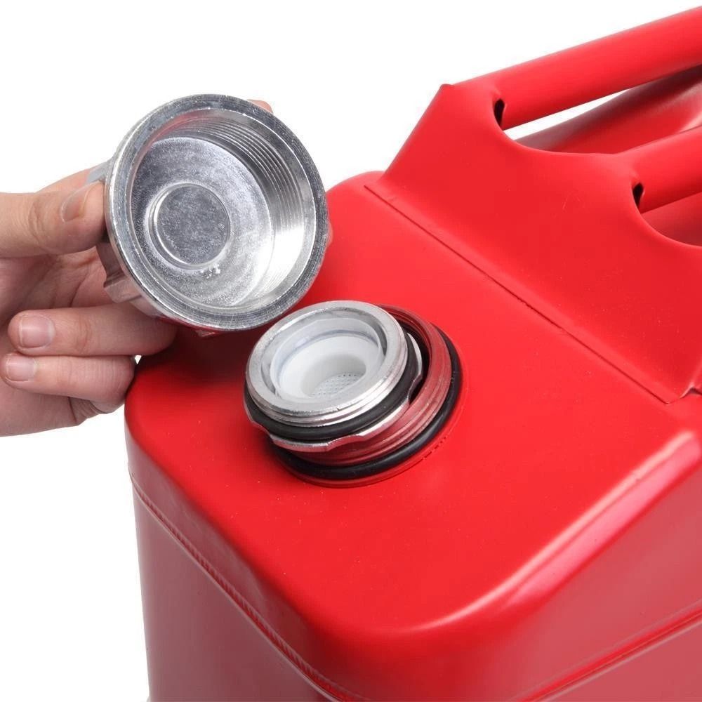 Gallon Steel Jerry Can 20L LeakProof Metal Gas Can With Spout For Emergency Fuel Backup 7