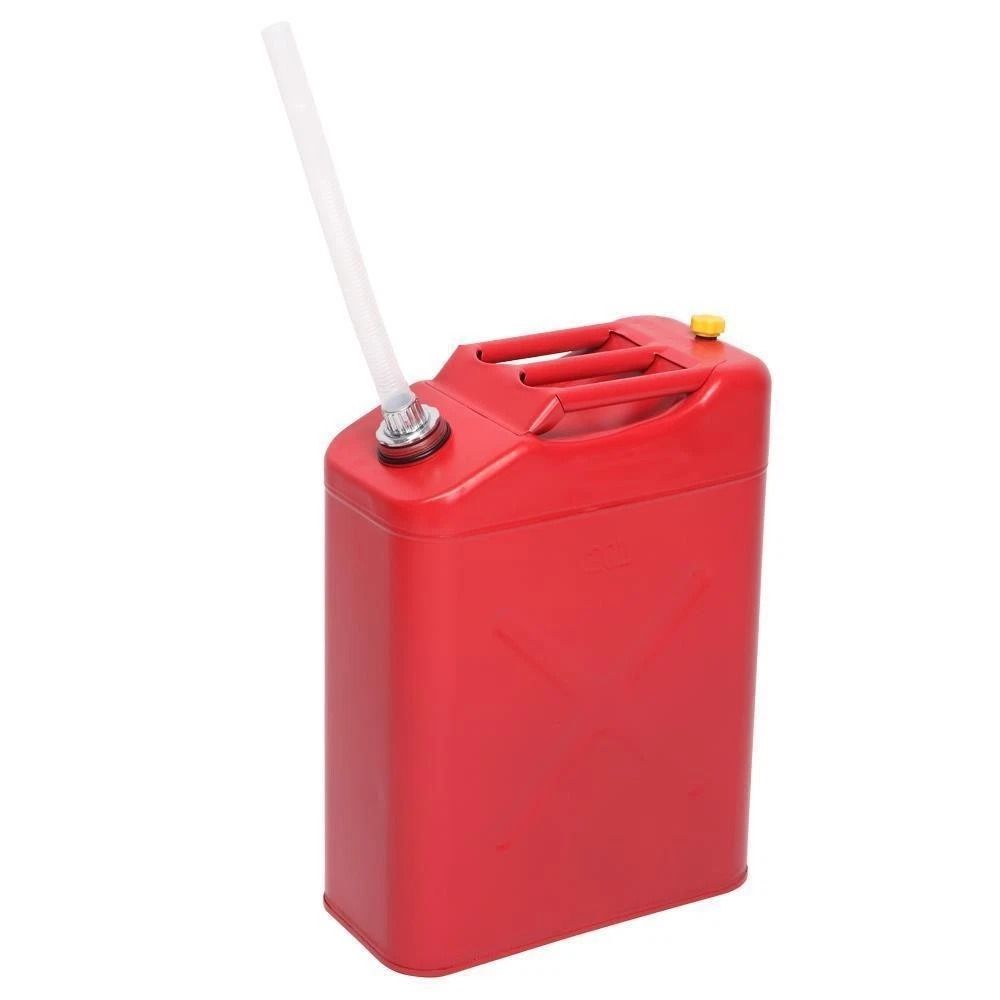 Gallon Steel Jerry Can 20L LeakProof Metal Gas Can With Spout For Emergency Fuel Backup 8