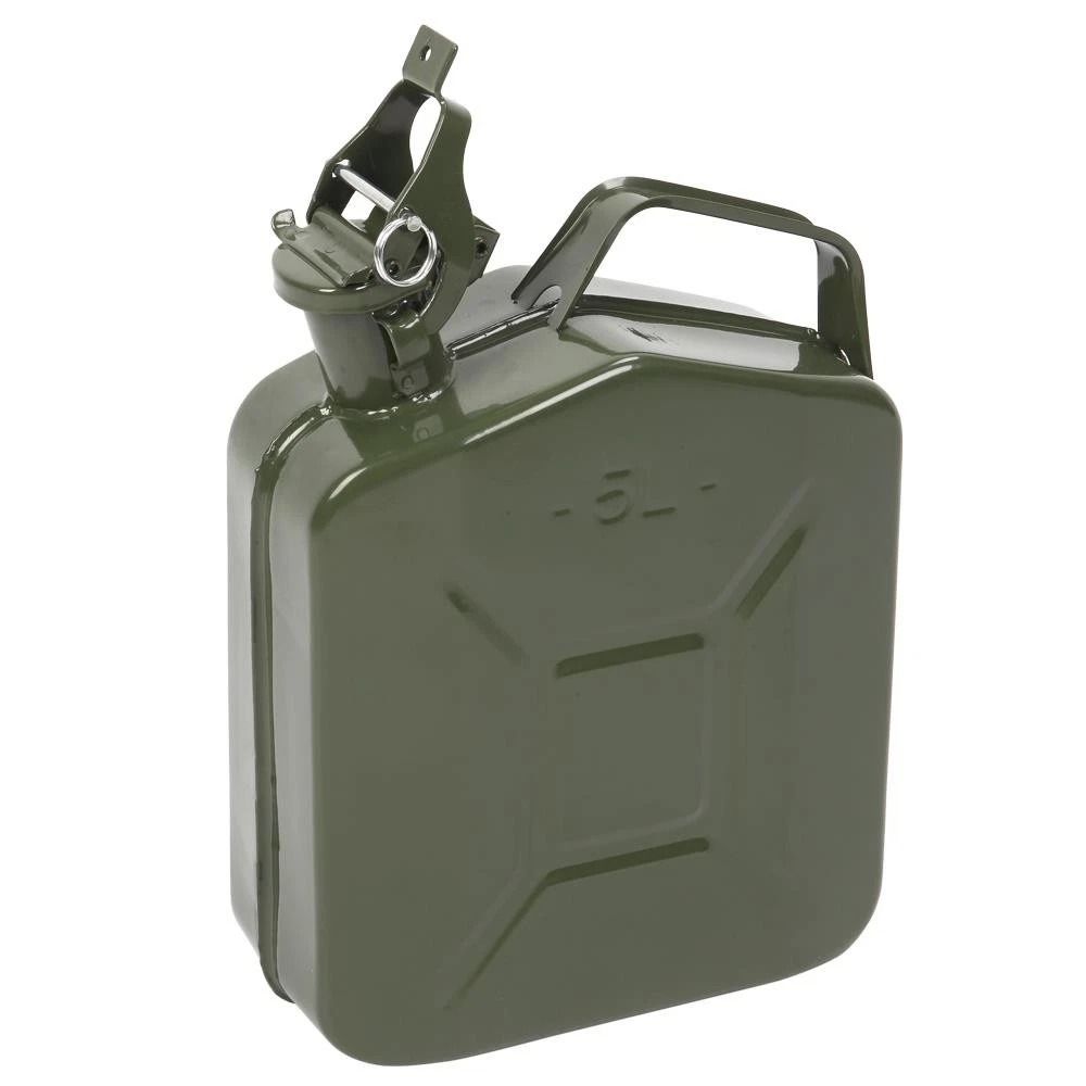 5L Steel Fuel Storage Can Portable Gasoline Jerry Can With Pour Spout Emergency Backup Container 13
