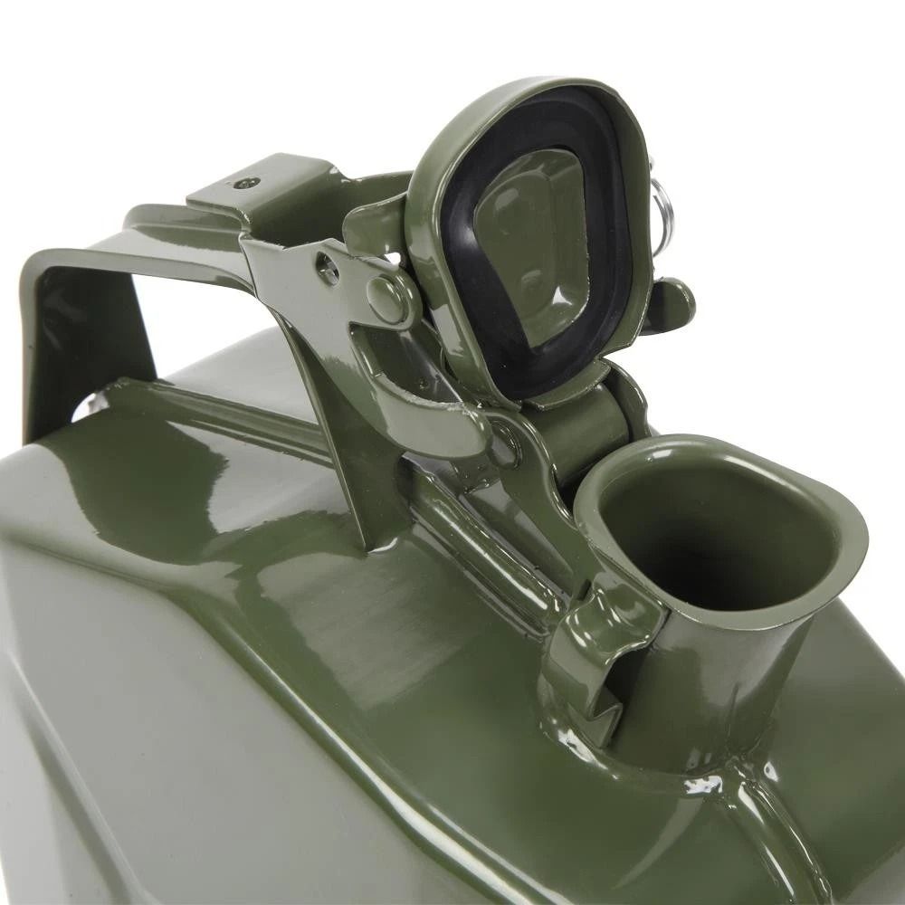 5L Steel Fuel Storage Can Portable Gasoline Jerry Can With Pour Spout Emergency Backup Container 5