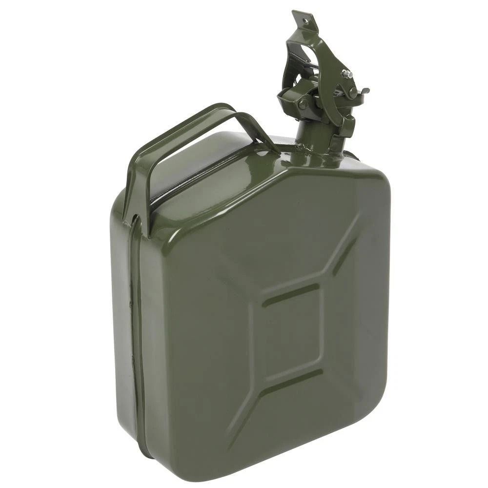 5L Steel Fuel Storage Can Portable Gasoline Jerry Can With Pour Spout Emergency Backup Container 7