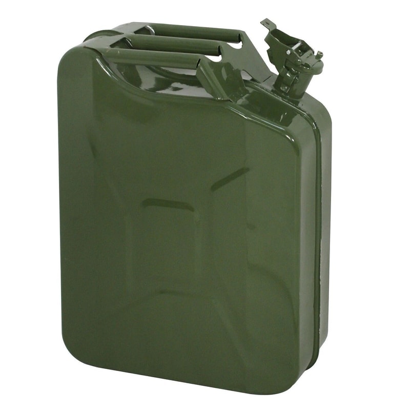 Gallon Jerry Can Steel Fuel Container With Spout Heavy Duty Gasoline Can 20L Military Style Fuel St 5