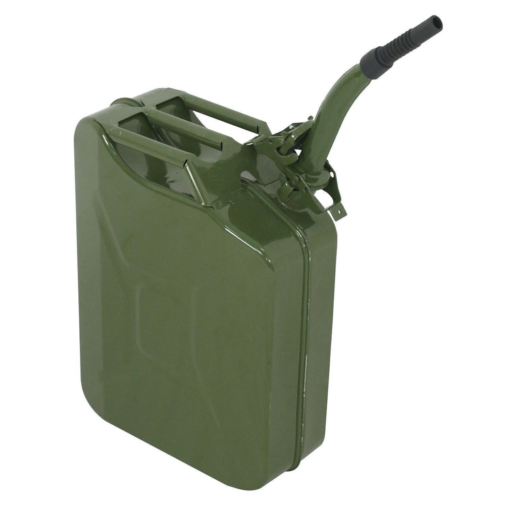 Gallon Jerry Can Steel Fuel Container With Spout Heavy Duty Gasoline Can 20L Military Style Fuel St 7