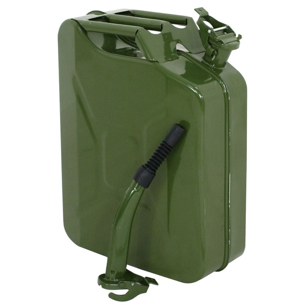 Gallon Jerry Can Steel Fuel Container With Spout Heavy Duty Gasoline Can 20L Military Style Fuel St 8