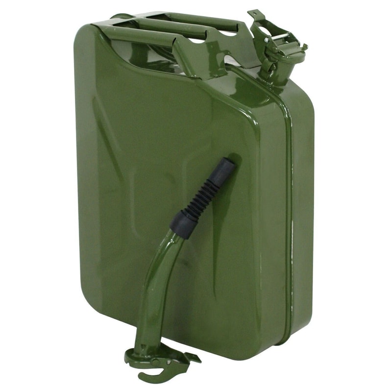 Gallon Jerry Can Steel Fuel Container With Spout Heavy Duty Gasoline Can 20L Military Style Fuel St 8
