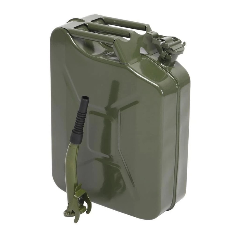 Heavy Duty 5 Gallon Fuel Can 20L Steel Jerry Can Military Style Metal Gasoline Emergency Fuel Conta 6