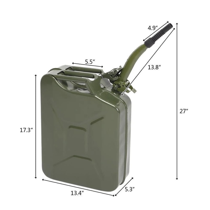 Heavy Duty 5 Gallon Fuel Can 20L Steel Jerry Can Military Style Metal Gasoline Emergency Fuel Conta 7