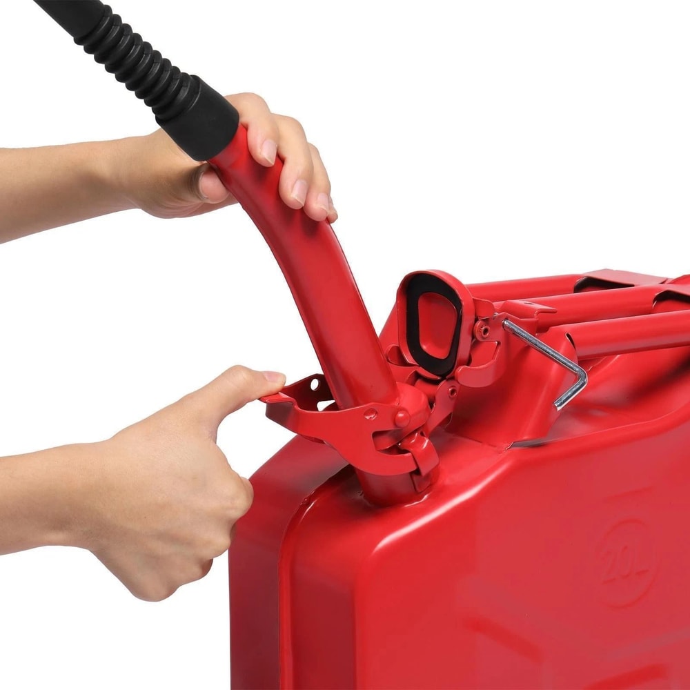 Heavy Duty Portable Fuel Can 20L 5 Gallon Steel Jerry Can Gasoline Diesel Tank With Spout 4