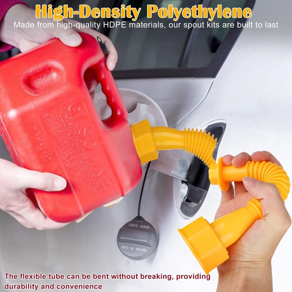 Gas Can Spout Replacement Kit With Vent Caps And Drill For Plastic Fuel Cans Leak Proof Fuel Can Sp 3