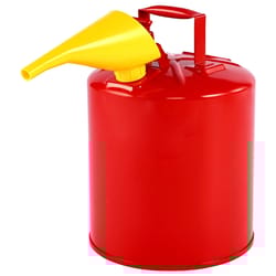 5 gallon safety gas can metal fuel container with flame arrester funnel leak proof steel fuel can