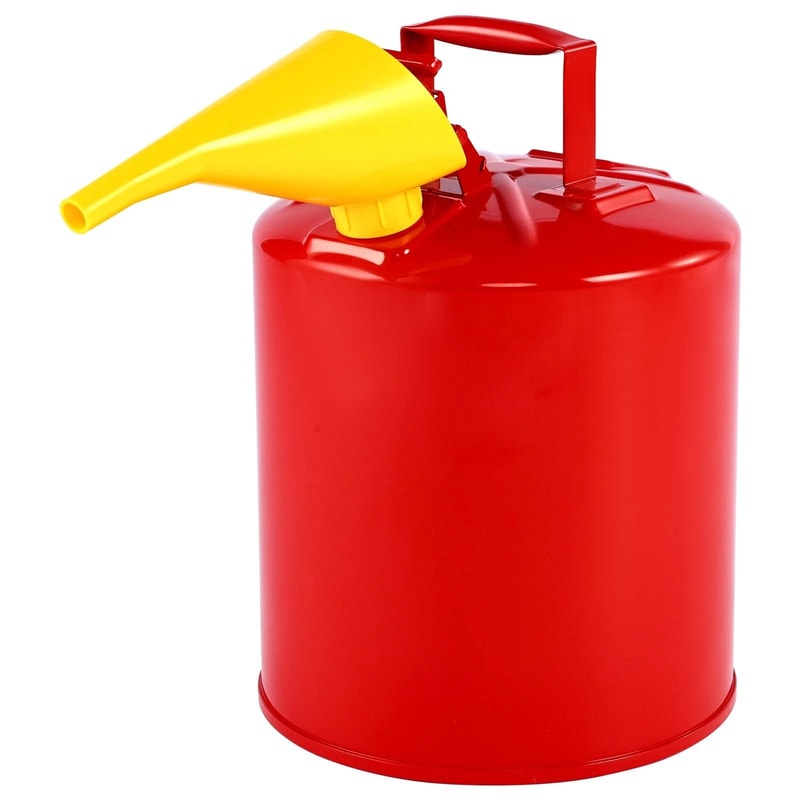 5 Gallon Safety Gas Can Metal Fuel Container With Flame Arrester Funnel Leak Proof Steel Fuel Can 0