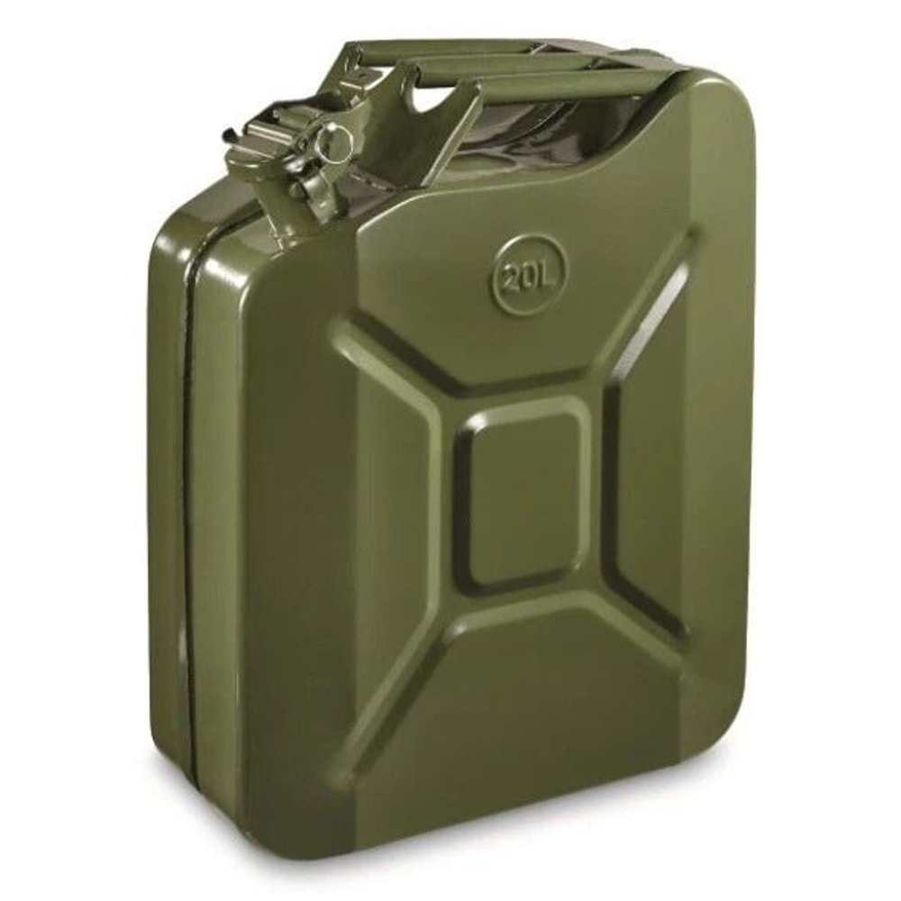 5 Gallon NATO Style Steel Jerry Can 20L Fuel Tank Heavy Duty Gasoline Diesel Storage 0