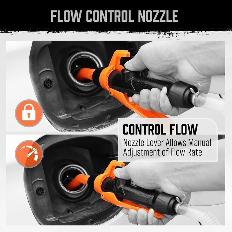 Portable Battery Powered Fuel Transfer Pump 22 GPM Electric Liquid Transfer Pump For Gas Oil Diesel 4