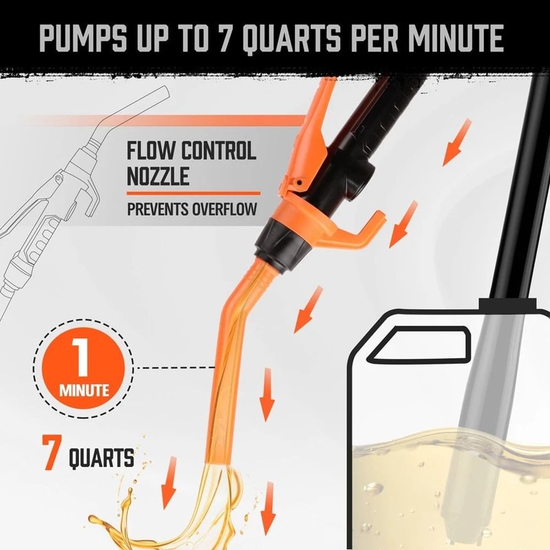 Portable Battery Powered Fuel Transfer Pump 22 GPM Electric Liquid Transfer Pump For Gas Oil Diesel 1