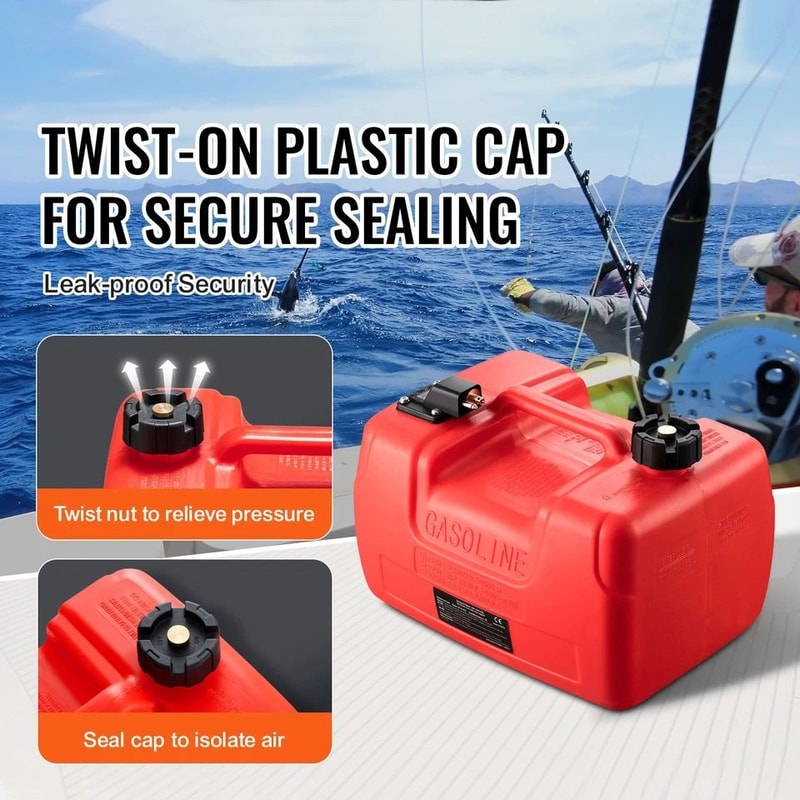 317 Gallon Portable Boat Fuel Tank With Hose And Gauge For Outboard Motor Marine Gas Tank 1