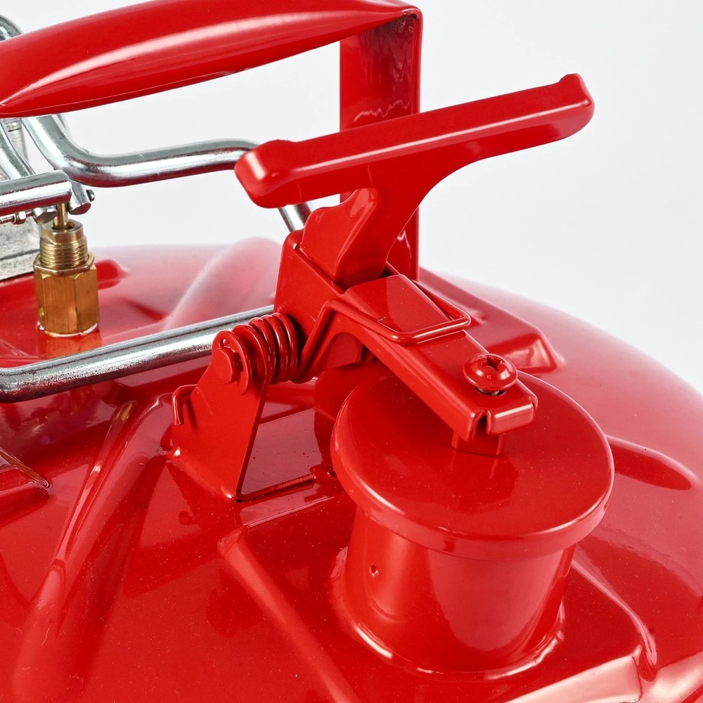 5 Gallon Safety Gas Can With Flame Arrester Heavy Duty Metal Fuel Storage Can With Spill Proof Lid 6