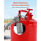 5 Gallon Safety Gas Can With Flame Arrester Heavy Duty Metal Fuel Storage Can With Spill Proof Lid 5