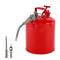 5 Gallon Safety Gas Can With Flame Arrester Heavy Duty Metal Fuel Storage Can With Spill Proof Lid 0