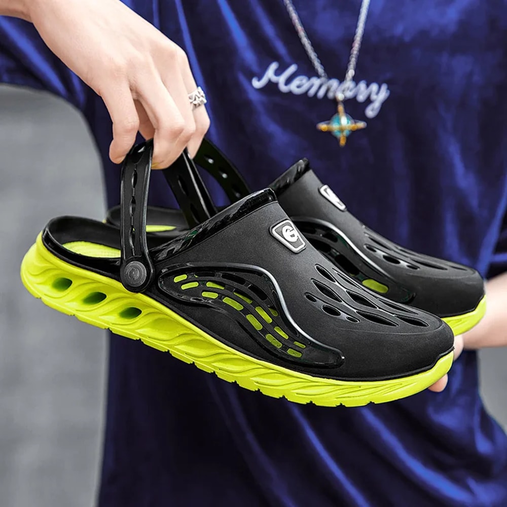 Mens EVA Clogs Breathable Beach Pool Sandals Lightweight Water Shoes For Summer Outdoor Wear 1