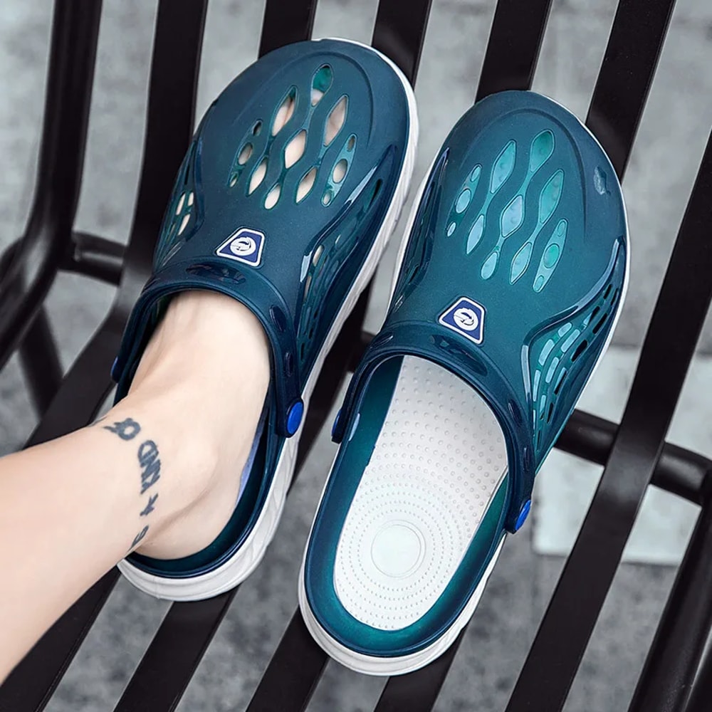 Mens EVA Clogs Breathable Beach Pool Sandals Lightweight Water Shoes For Summer Outdoor Wear 2