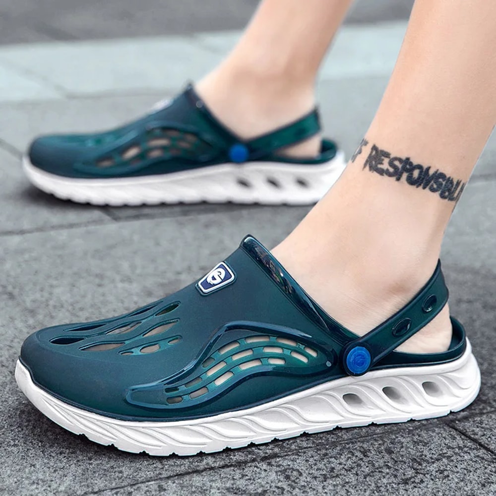 Mens EVA Clogs Breathable Beach Pool Sandals Lightweight Water Shoes For Summer Outdoor Wear 3