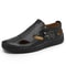 Breathable Mens Leather Sandals Roman Style Casual Outdoor Beach Pool Sandals 6