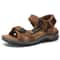 Mens Leather Sandals Breathable Summer Roman Sandals Men Beach Comfort Outdoor Walking 2