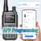 Mini Walkie Talkie Bluetooth Programmable Ham Radio With Dual PTT Long Range Communication 3