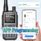 Mini Walkie Talkie Bluetooth Programmable Ham Radio With Dual PTT Long Range Communication 3