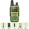 Mini Walkie Talkie Bluetooth Programmable Ham Radio With Dual PTT Long Range Communication 8