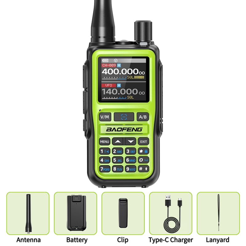 Mini Walkie Talkie Bluetooth Programmable Ham Radio With Dual PTT Long Range Communication 8