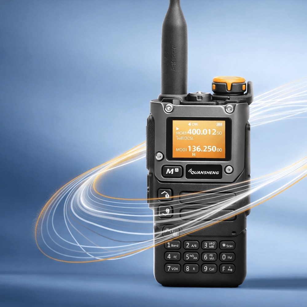 UVK5 Long Range Walkie Talkie Ham Radio Transceiver With AM FM Receiver NOAA Weather Alert 0