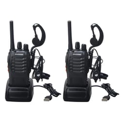 walkie talkie set rechargeable two way radio with headsets 16 channels