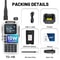Long Range Walkie Talkie Rechargeable Dual Band Two Way Radio with Wireless Programming & Large Color Screen