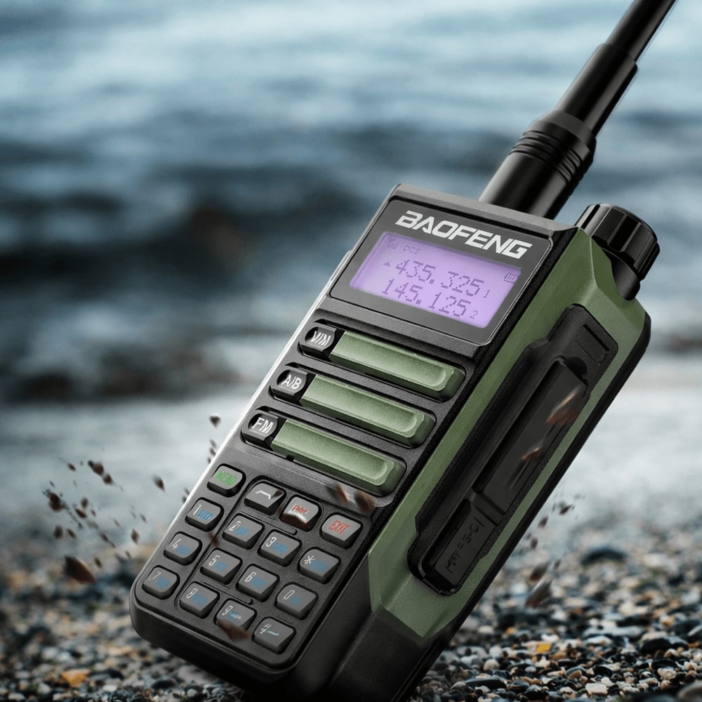 Long Range Walkie Talkie VHF UHF Two Way Radio IP67 Waterproof For Hunting Camping And Outdoor Comm 0