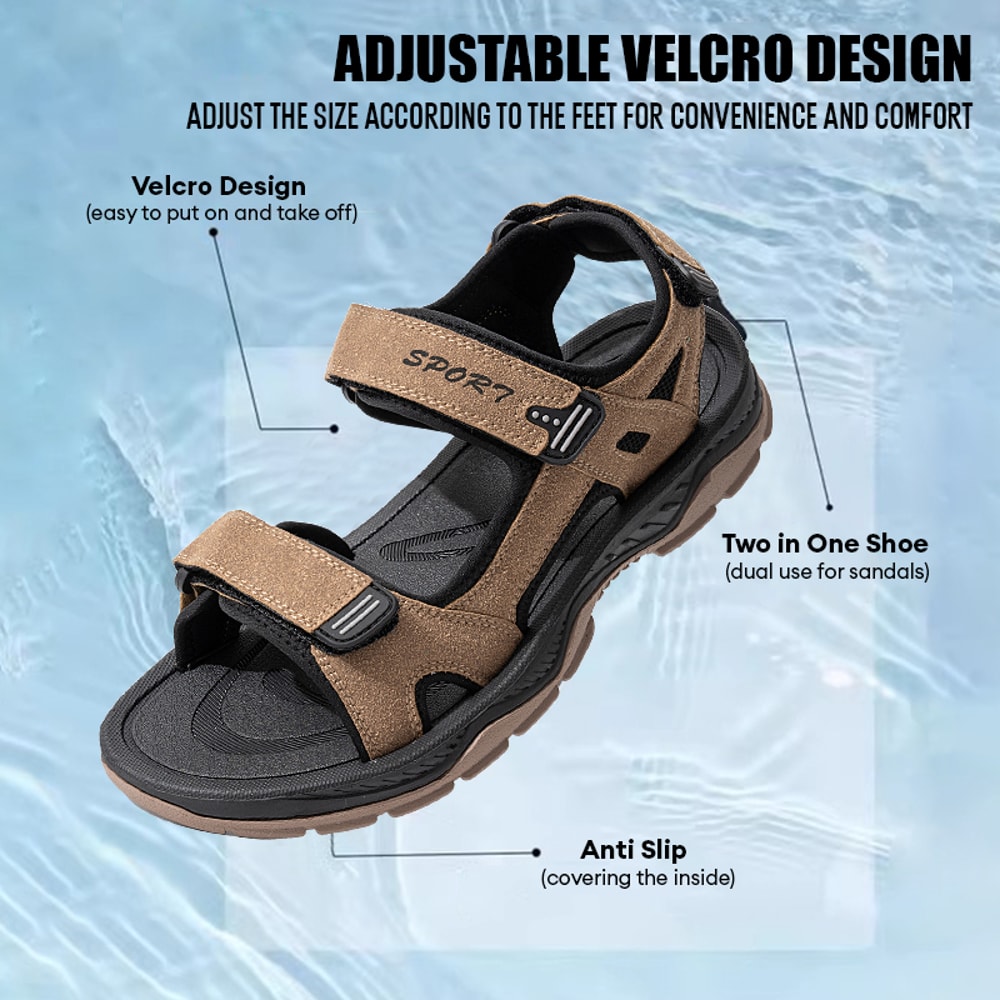 Retro Comfort Quick Dry Mens Beach Pool Sandals Breathable Summer Outdoor Water Shoes 1
