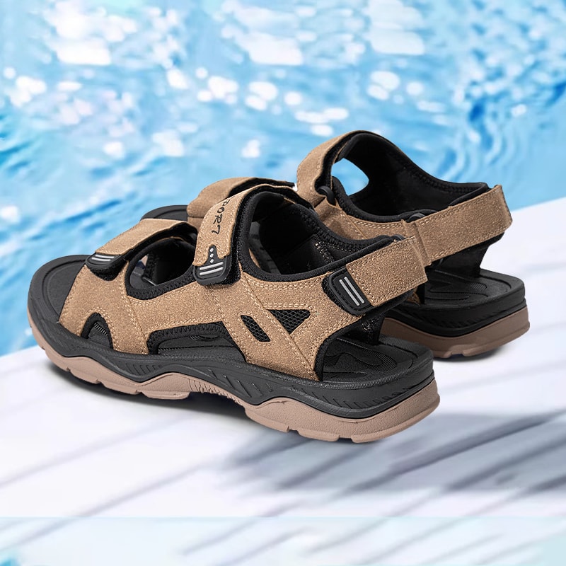 Retro Comfort Quick Dry Mens Beach Pool Sandals Breathable Summer Outdoor Water Shoes 3