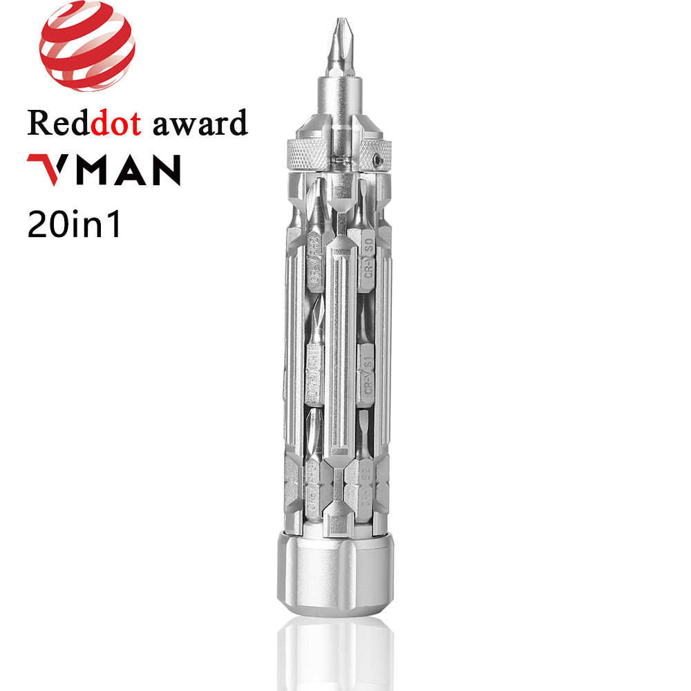 Magnetic Multi-Function Screwdriver Set and Power Lever Precision Repair Tool Kit