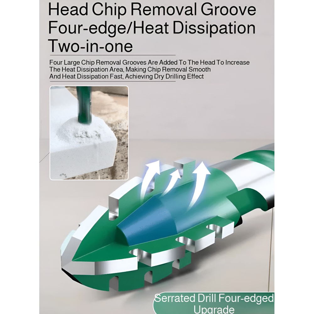 Blade Sawtooth Eccentric Drill Bit Ultrahigh Hardness Tile Concrete Drill Bit For Electric Drills 3