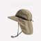 Unisex Waterproof Wide Brim Outdoor Hat With Neck Flap QuickDrying Breathable Sun Protection 1