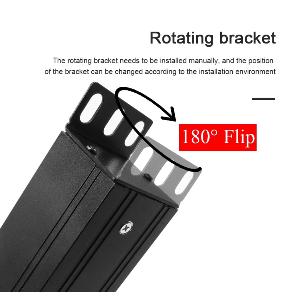 Cabinet Rack Power Strip With Digital Voltmeter Ammeter Universal Outlet Surge Protection And Ener