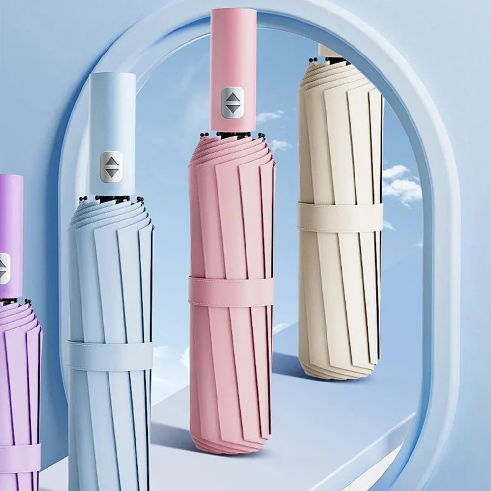 Automatic Umbrella With UV Protection 24Bone Collapsible Sunshade For Outdoor Use 4